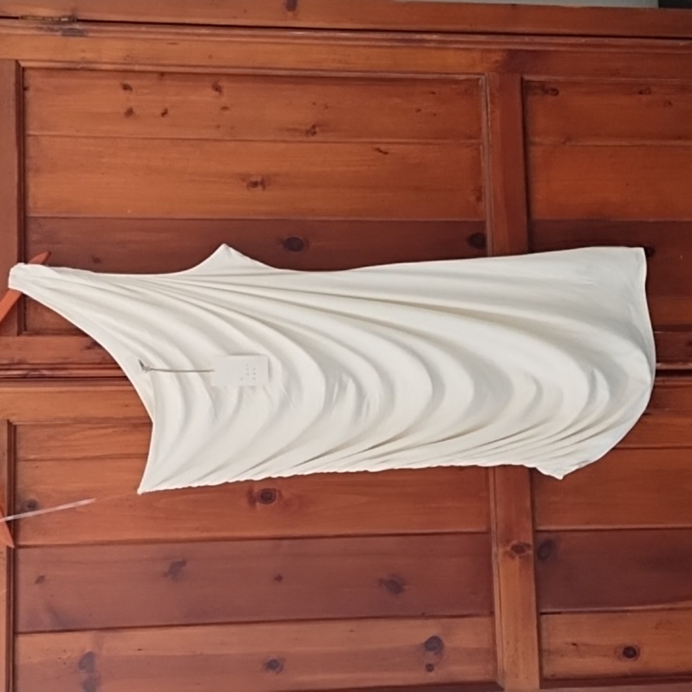 NWT cream one shoulder midi dress A New Day size xxl